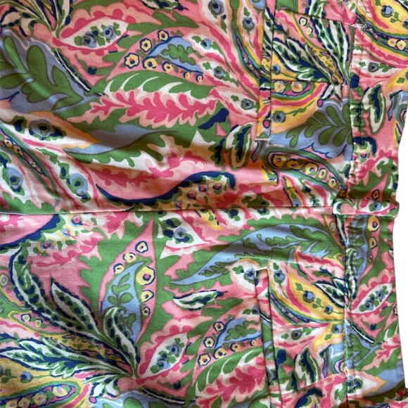 Croft&Barrow Pink Pull Over Top Size Large Talbot Paisley Bermuda Shorts Size 8 - Picture 15 of 15